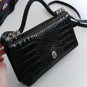 Brighton Black Leather Crossbody and/or Handbag